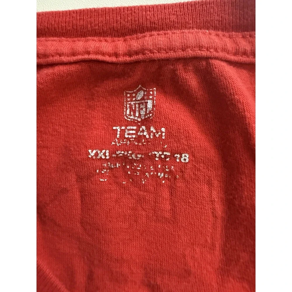 NFL Team Apparel Kansas City Chiefs Patrick Mahomes Youth XXLarge 18 Tee Shirt - Picture 6 of 6
